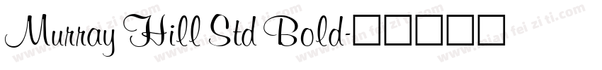 Murray Hill Std Bold字体转换